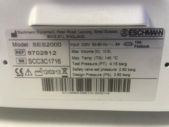Eschmann SES 2000 Autoclave (spares & repairs) - 2
