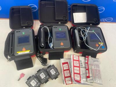 3 x Philips HeartStart FR3 Defibrillators