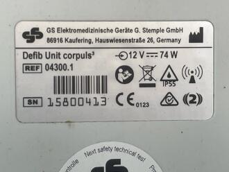 Corpuls 3 Defibrillator with Pacer Function - 9