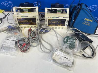 2 x Welch Allyn ProPaq Encore Patient Monitors