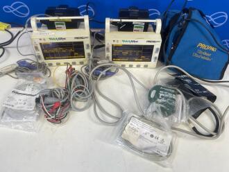 2 x Welch Allyn ProPaq Encore Patient Monitors