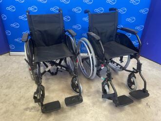 2 x Ultimate Healthcare Orthos XXI Folding Self Propelling Wheelchairs