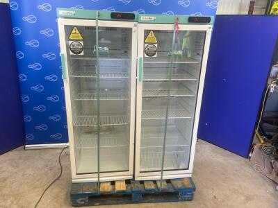 2 x LEC PPGR273UK Upright Refrigerators