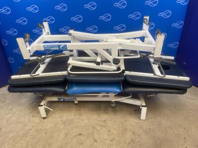 2 x Medi-Plinth 3-Section Hydraulic Couches