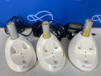 3 x Acteon Satelec Mini LED Handpiece Chargers & Batteries