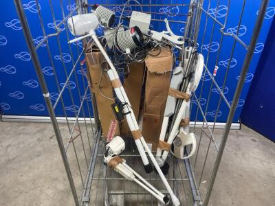9 x Various Theatre / Field / Examination Lamps