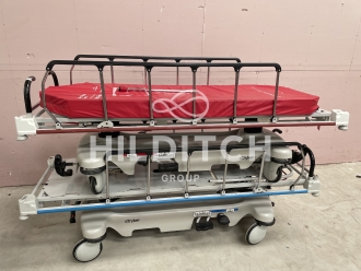 2 x Stryker 0737 Patient Stretcher Trolleys * Both Hydraulics Work *