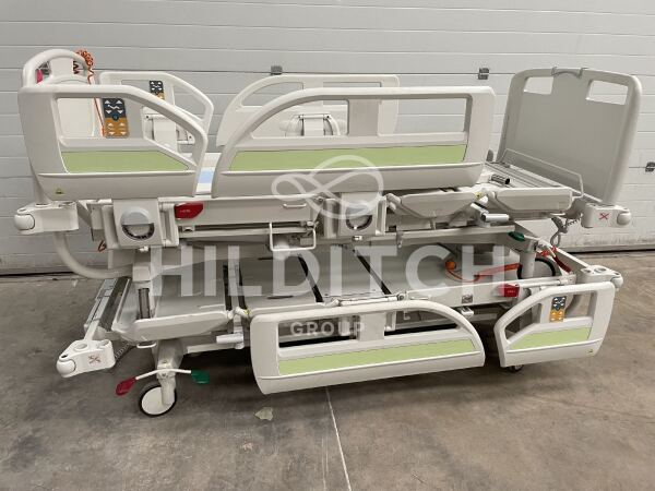 2 x Linet WS07 Electric Patient Beds with Scales