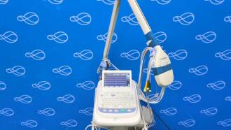Nihon Kohden Cardiofax M ECG Recorder on Trolley - 2