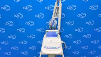 Nihon Kohden Cardiofax M ECG Recorder on Trolley - 2