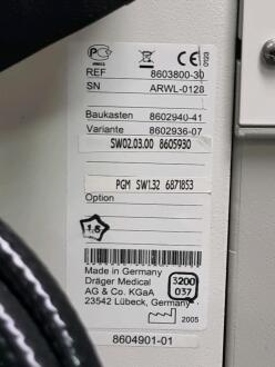 Draeger Primus Anaesthetic Machine - 3