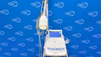 Nihon Kohden Cardiofax M ECG Recorder on Trolley - 2