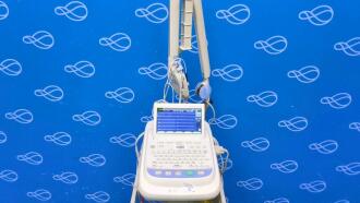 Nihon Kohden Cardiofax M ECG Recorder on Trolley - 2