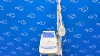 Nihon Kohden Cardiofax M ECG Recorder on Trolley - 2
