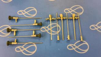5 x ConMed 30 Degree HD Ridgid Scopes, 3 x Linvatec T5802 Trocar Sheath set