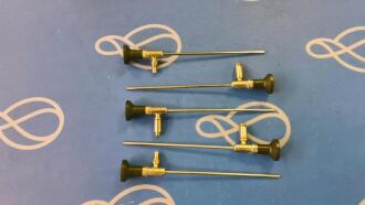 5 x ConMed 30 Degree HD Ridgid Scopes, 3 x Linvatec T5802 Trocar Sheath set - 2