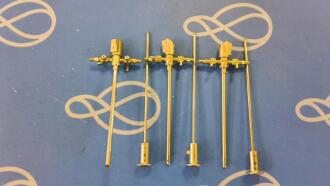 5 x ConMed 30 Degree HD Ridgid Scopes, 3 x Linvatec T5802 Trocar Sheath set - 3