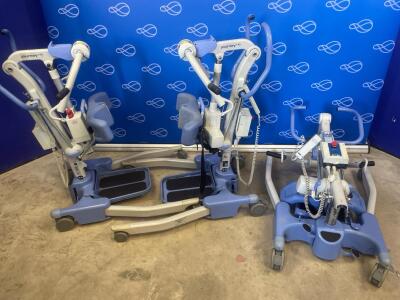 3 x Joerns Oxford Pro Journey 155 Folding Patient Hoists