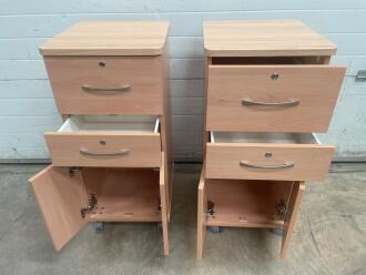2 x Sunflower Medical Bedside Cabinets (as new) - 2