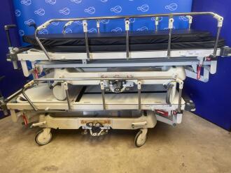2 x HNE / Arjo Huntleigh Lifeguard Patient Trolleys