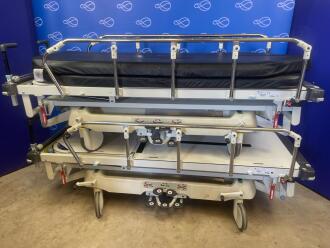 2 x Arjo Huntleigh Lifeguard Patient Trolleys