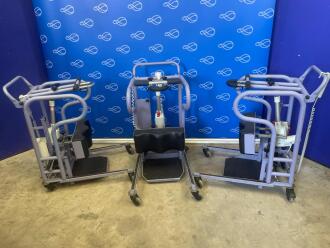3 x Handcare Sit-To-Stand Patient Hoists