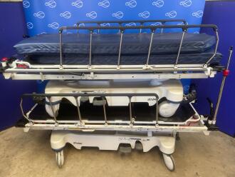 2 x Stryker 1037 Stretcher Trolleys