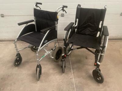 2 x Folding Wheelchairs