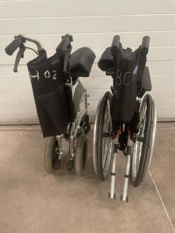 2 x Folding Wheelchairs - 2