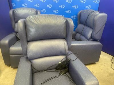 3 x Beaver Electric Armchairs