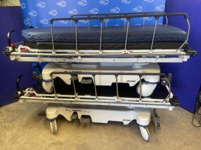 2 x Stryker 1037 Trauma Stretcher Trolleys