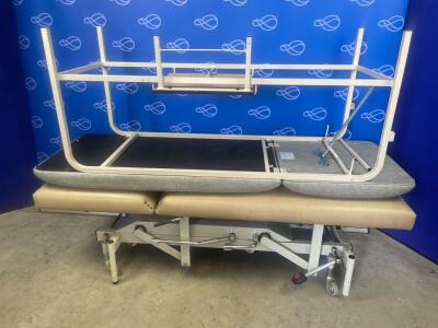 Nesbit Evans Hydraulic & Bristol Maid Static 2-Section Patient Couches