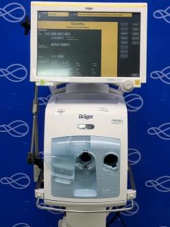 Draeger Evita Infinity V500 Ventilator with Infinity C500 Monitor on Trolley - 2