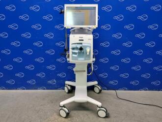 Draeger Evita Infinity V500 Ventilator with Infinity C500 Monitor on Trolley