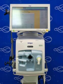 Draeger Evita Infinity V500 Ventilator with Infinity C500 Monitor on Trolley - 2
