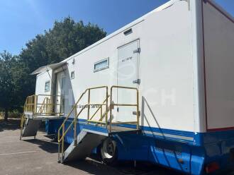 Hologic Dimensions Mammography System in Trailer