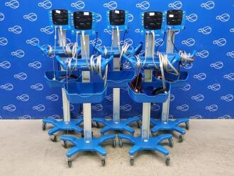 5 x GE Carescape Dinamap V100 Vital Signs Monitor on Rollstand