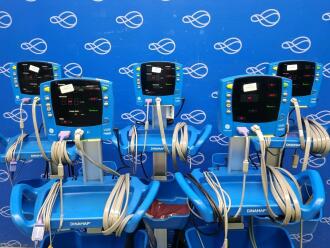 5 x GE Carescape Dinamap V100 Vital Signs Monitor on Rollstand - 2