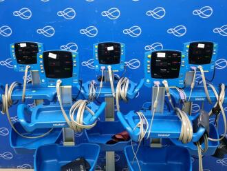 5 x GE Carescape Dinamap V100 Vital Signs Monitor on Rollstand - 2