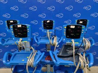 5 x GE Carescape Dinamap V100 Vital Signs Monitor on Rollstand - 2