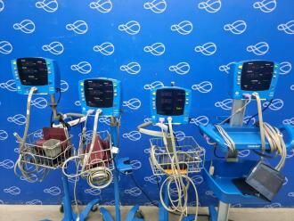 4 x GE Carescape V100 Dinamap Vital Signs Monitor on Rollstand