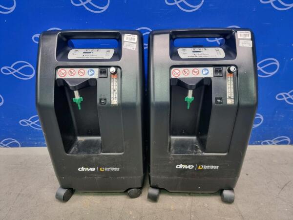 2 x DeVilbiss Drive 5-Litre Oxygen Concentrator