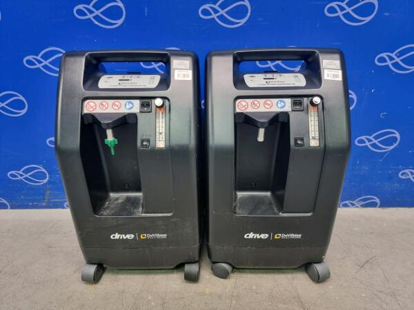 2 x DeVilbiss Drive 5-Litre Oxygen Concentrator