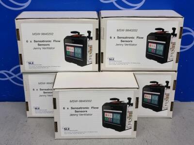 5 Boxes of 6 SLE Jenny Ventilator Sensatronic Flow Sensor