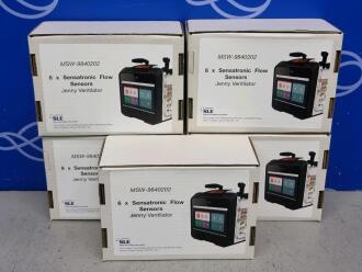 5 Boxes of 6 SLE Jenny Ventilator Sensatronic Flow Sensor