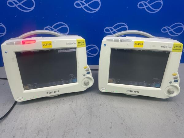 2 x Philips IntelliVue MP30 Anaesthesia Monitors