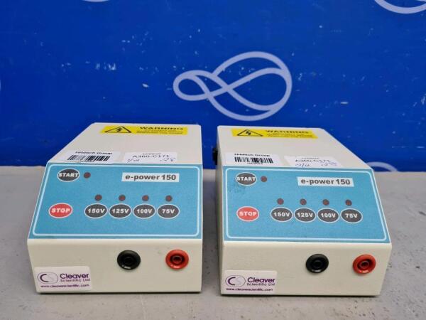 2 x Cleaver Scientific E-Power 150 Compact Power Supply