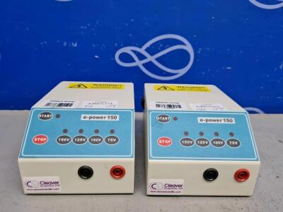 2 x Cleaver Scientific E-Power 150 Compact Power Supply