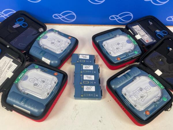 4 x Philips HS1 Defibrillators