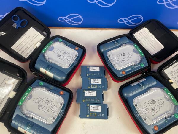 4 x Philips HS1 Defibrillators